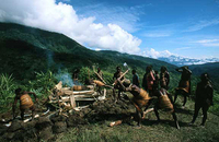 Cremation, Yali Tribe, West Papua Indonesia, for A Journey Through the Archpelago
